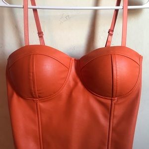 Say What Faux Leather Bodysuit.💃